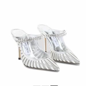 Jimmy Choo bling silver embellished pumps size 39